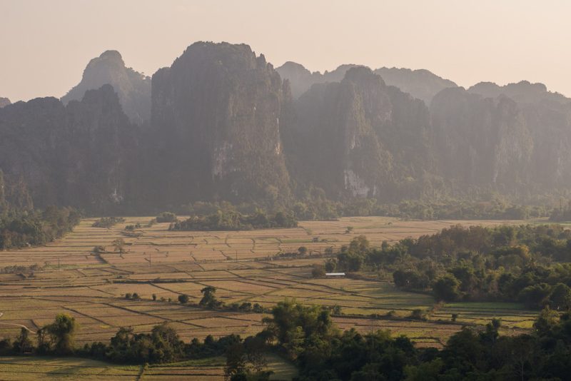 Krasová oblast u Vang Vieng