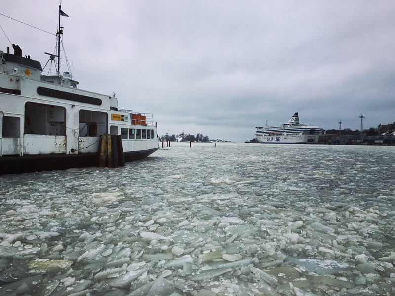 Zamrzlé baltské moře aneb březen 2016 v Helsinkách (foto: Pavlína Trkanová)