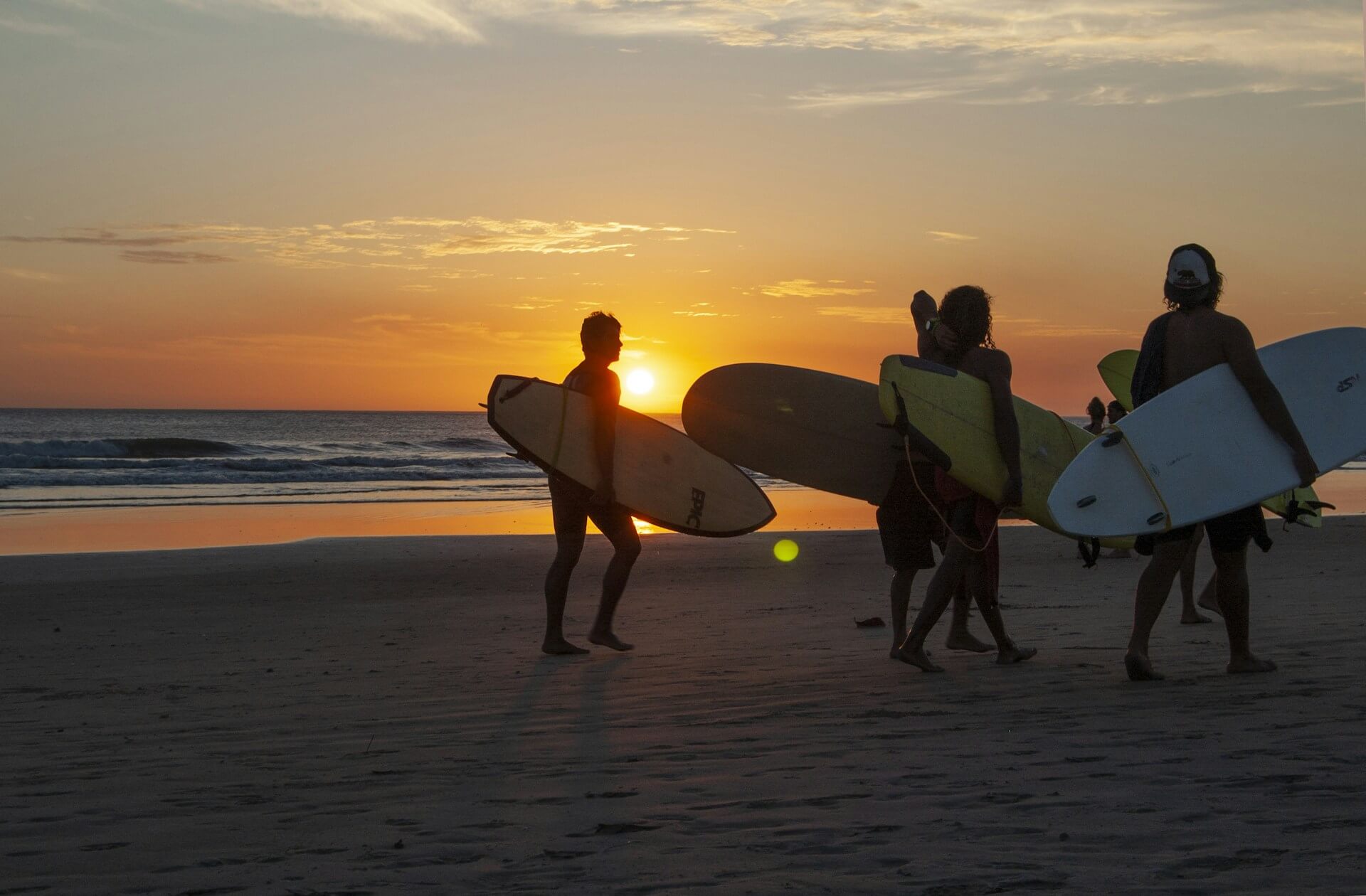 surfování kostarika