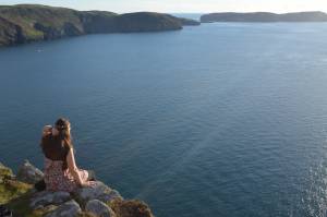 Výhled u tajemné věže v Port Erin