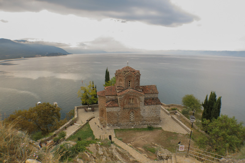 Kostol sv. Jána na Kaneu na brehu jazera Ohrid