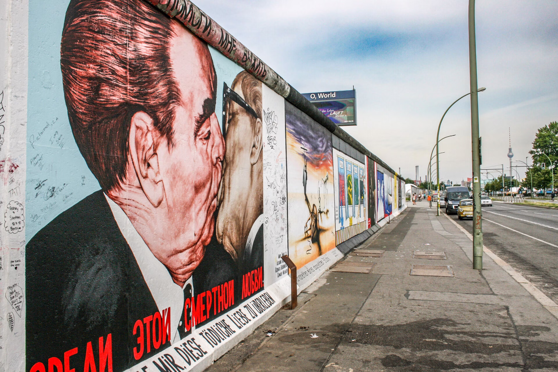 East Side Gallery, nejdelší dochovaný úsek Berlínské zdi