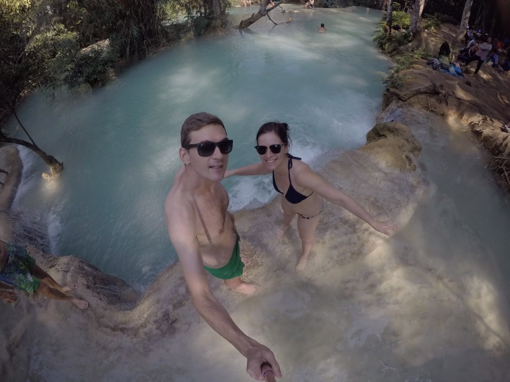 laos vodopady gabka jany