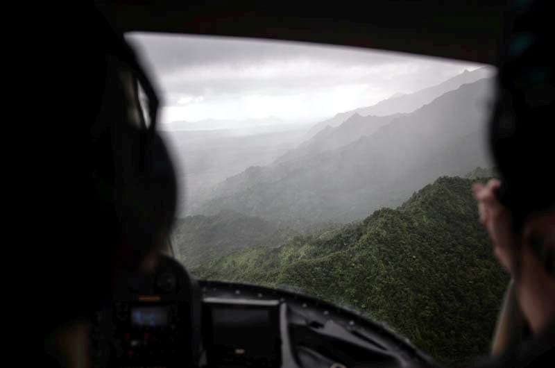 Let vrtulníkem nad ostrovem Kauai