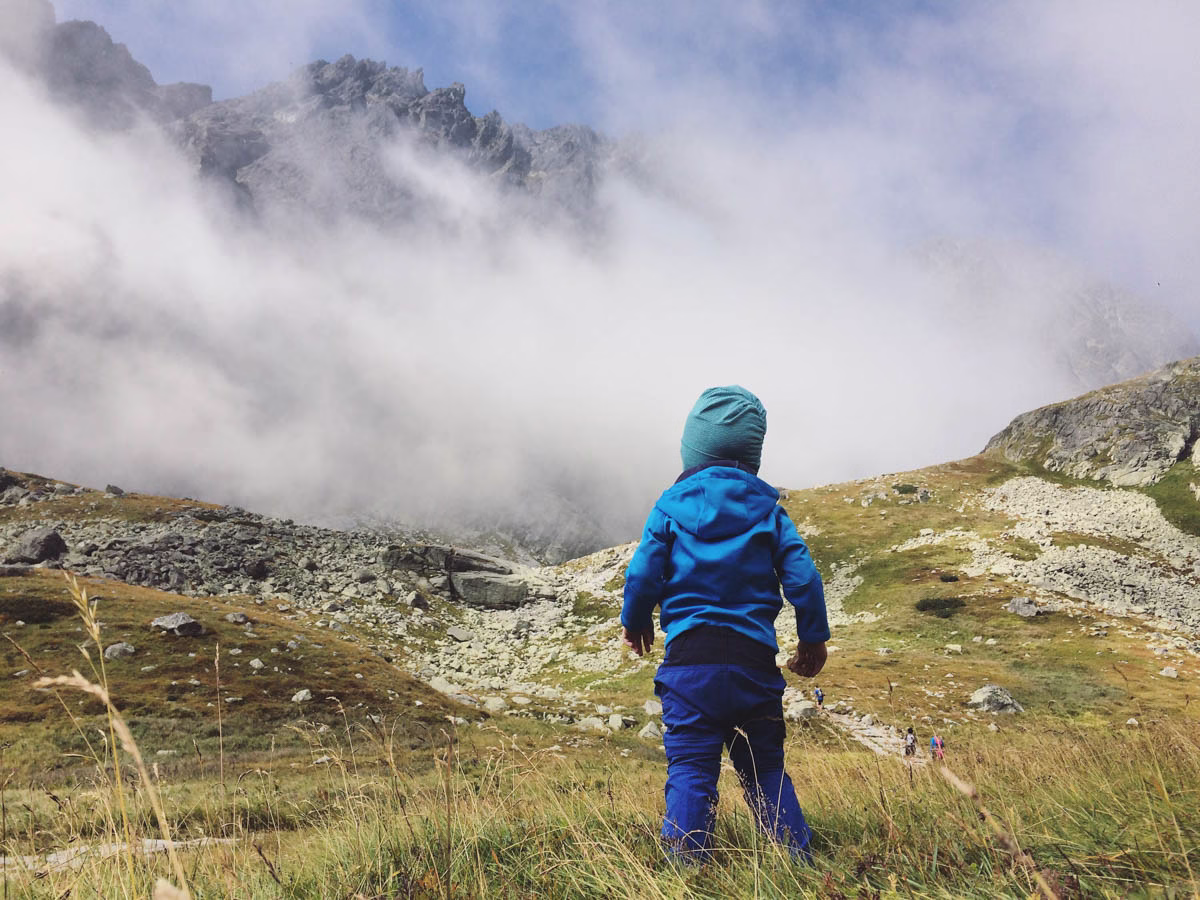 horská tura s batoletem