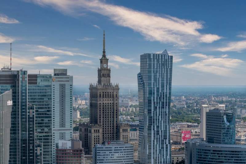 moderní část Varšavy