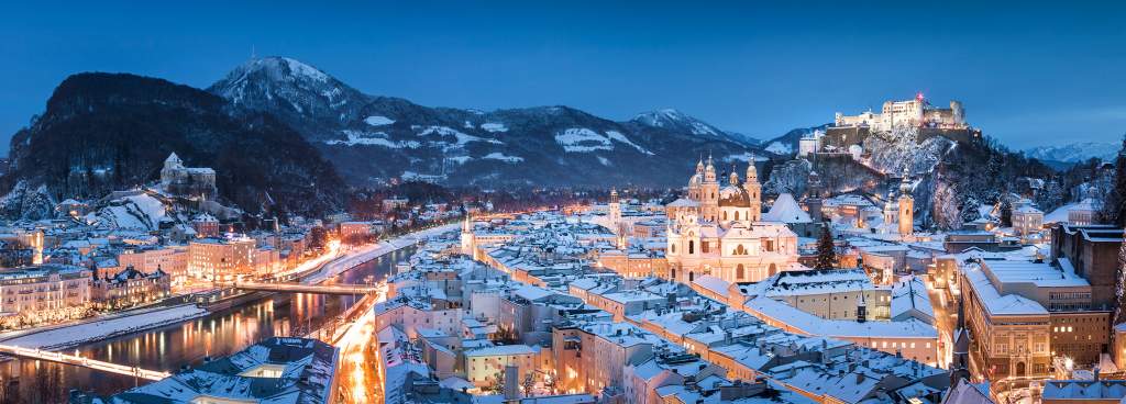 Salzburg v zimě