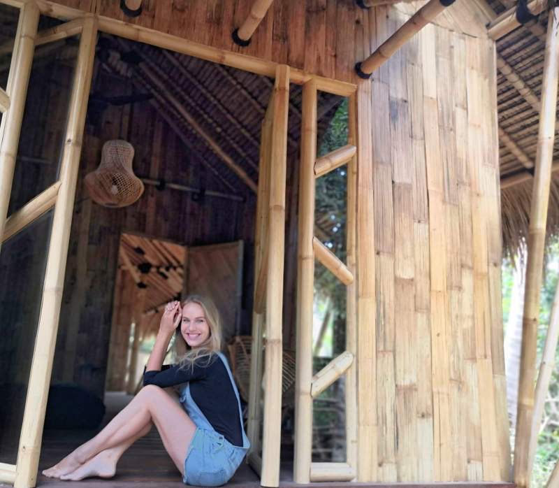 hotový bambusový dům