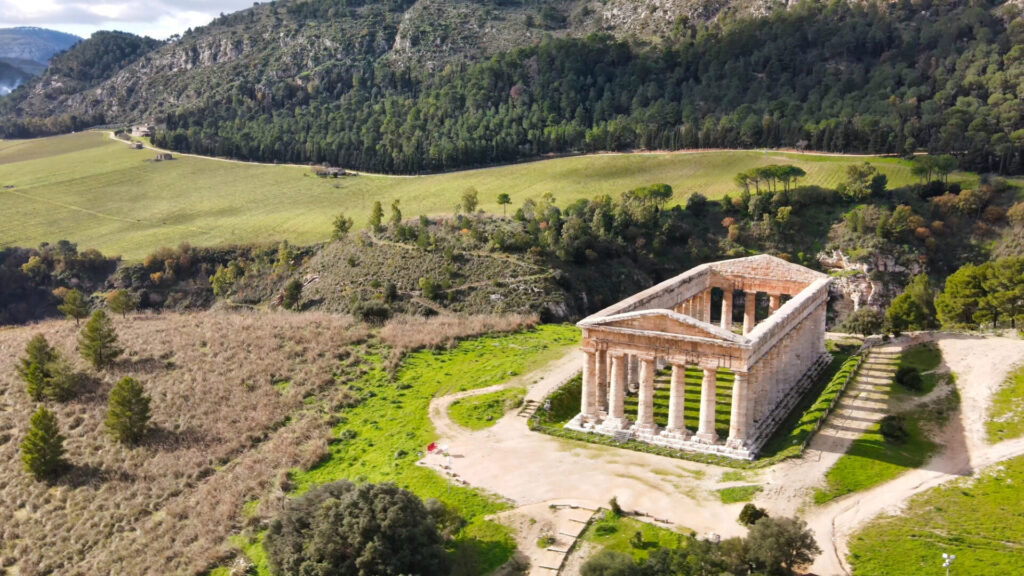 Chrám Segesta, Sicílie, Itálie