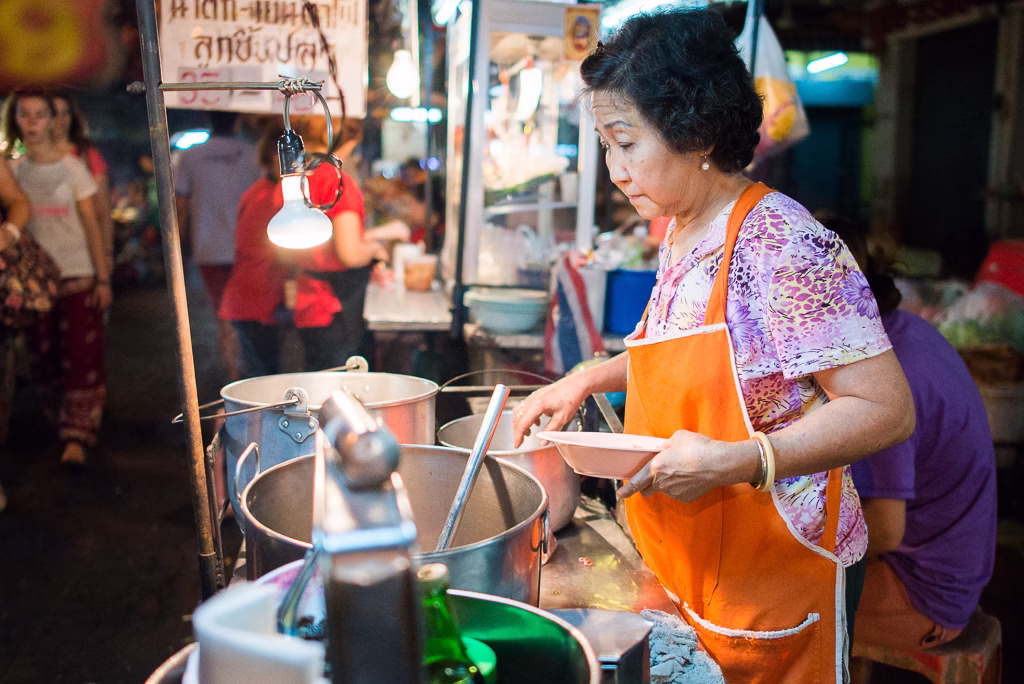 streetfood v Bangkoku