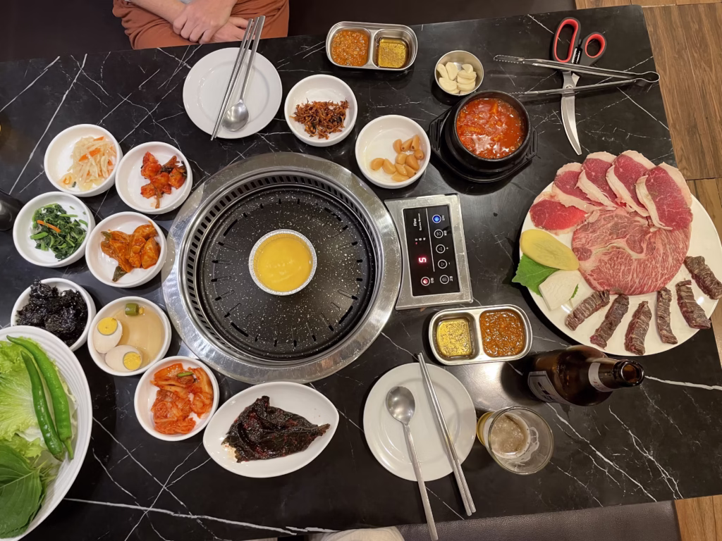 korejské barbecue bangkok thajsko