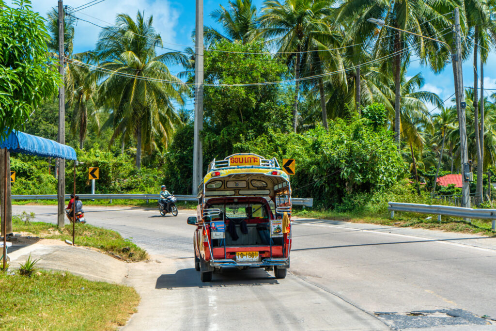 Songtaew doprava na Ko Samui