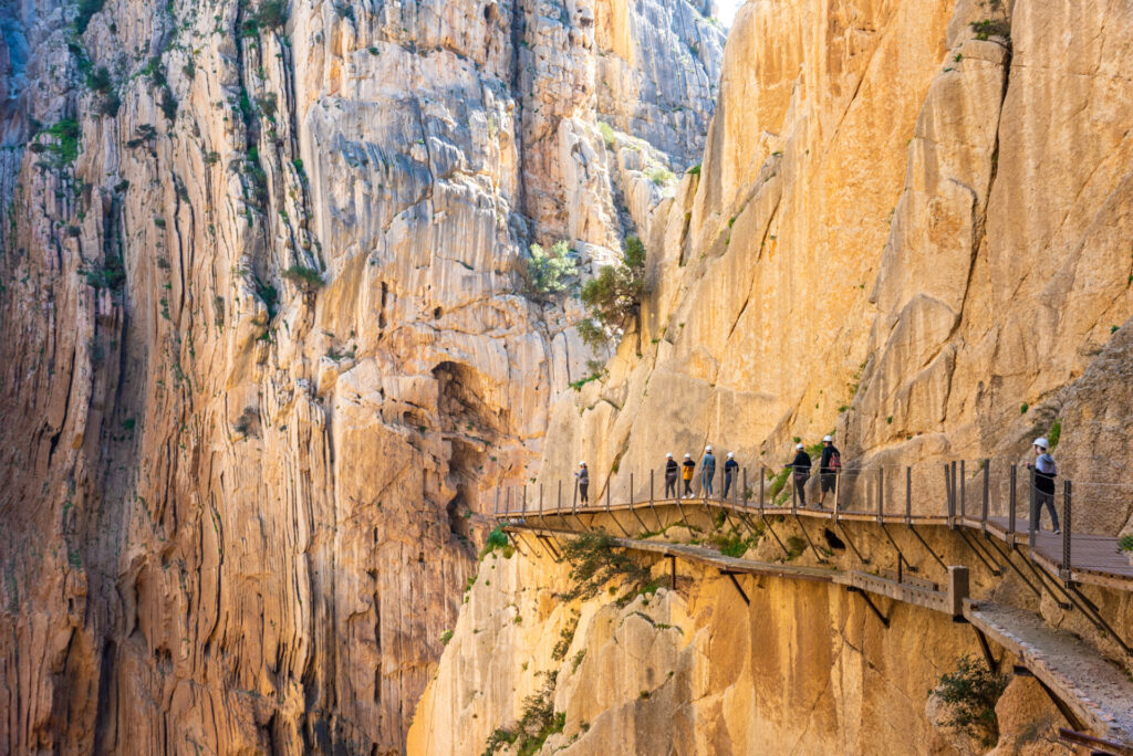 El Caminito del Rey nedaleko Málagy, Španělsko