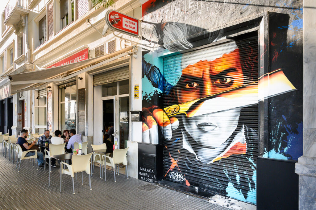 Graffiti v SOHO, Málaga, Španělsko