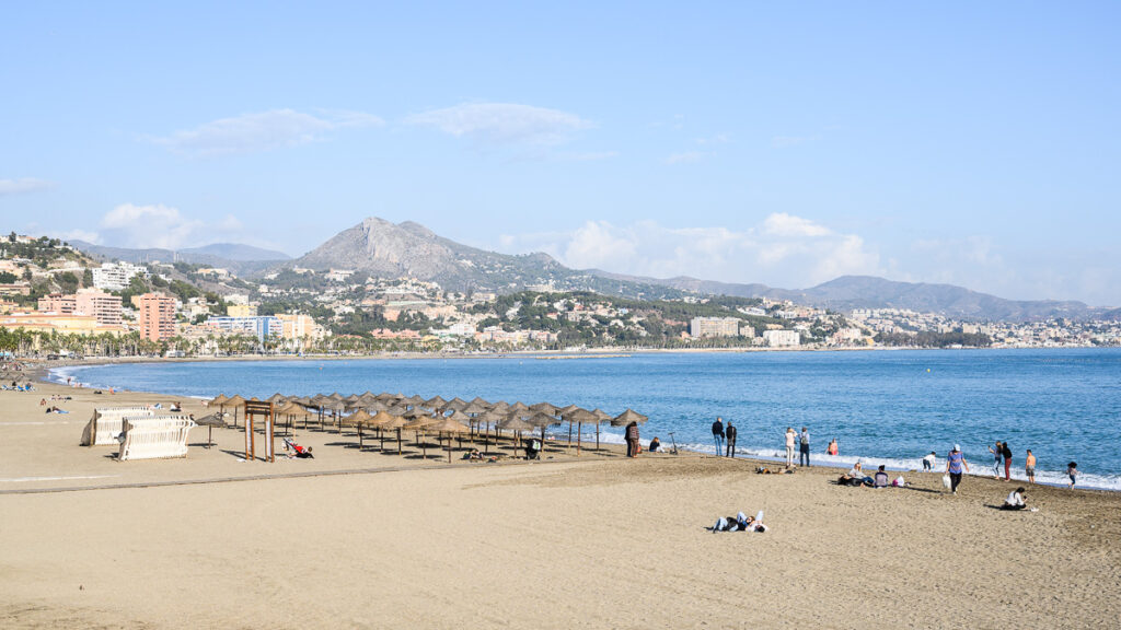 Playa la Malagueta, Málaga, Španělsko
