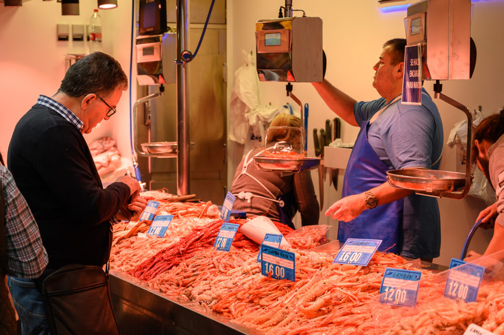 Trh v Málaze, Španělsko