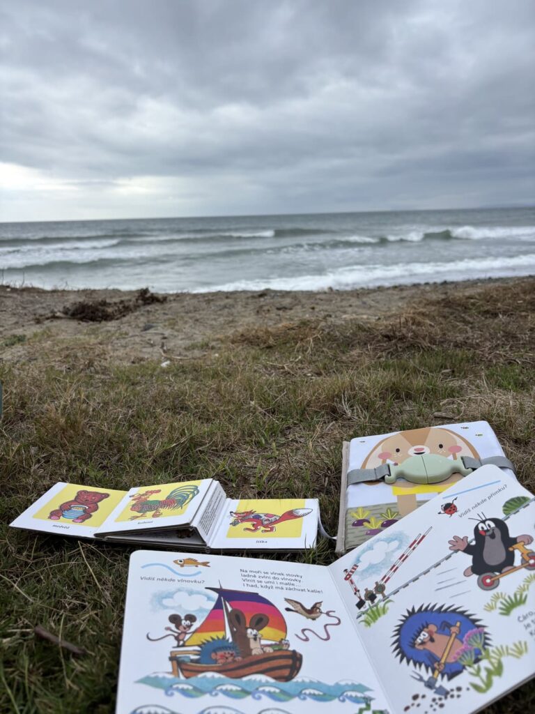 Senda Litoral s miminkem