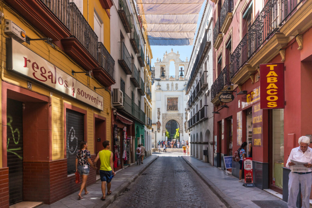 Ulice Sevilly, Andalusie, Španělsko