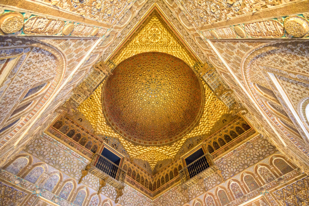 Real Alcázar, islámská architektura, Sevilla, Andalusie, Španělsko