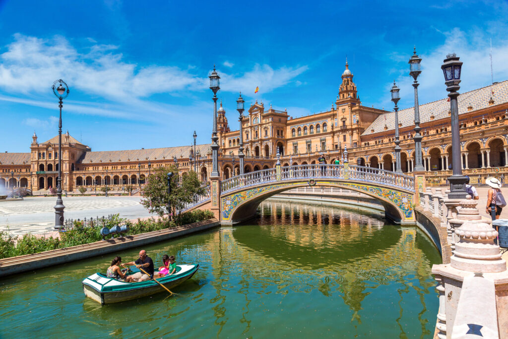 Plaza de España, Sevilla, Andalusie, Španělsko