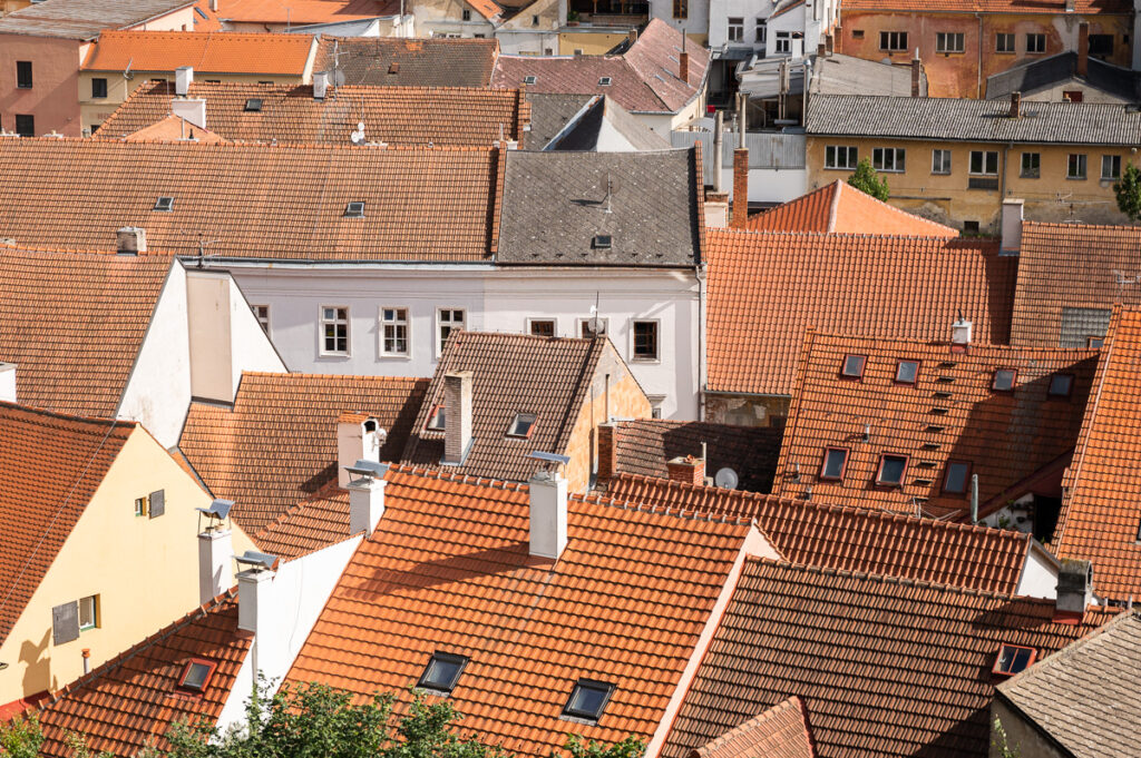 Střechy židovské čtvrti v Třebíči, památka UNESCO