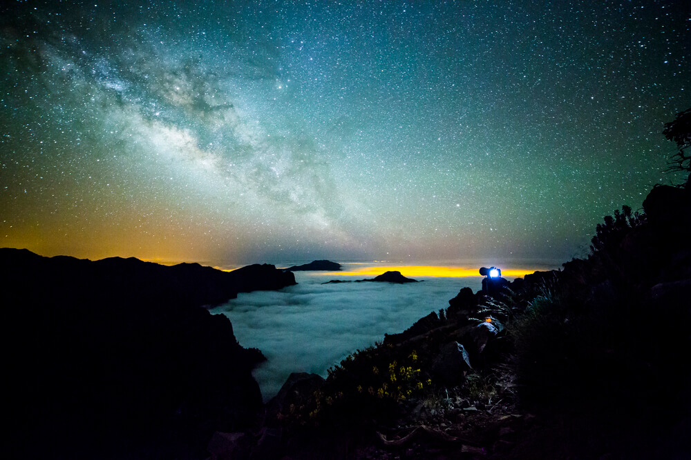 pozorování noční oblohy la palma