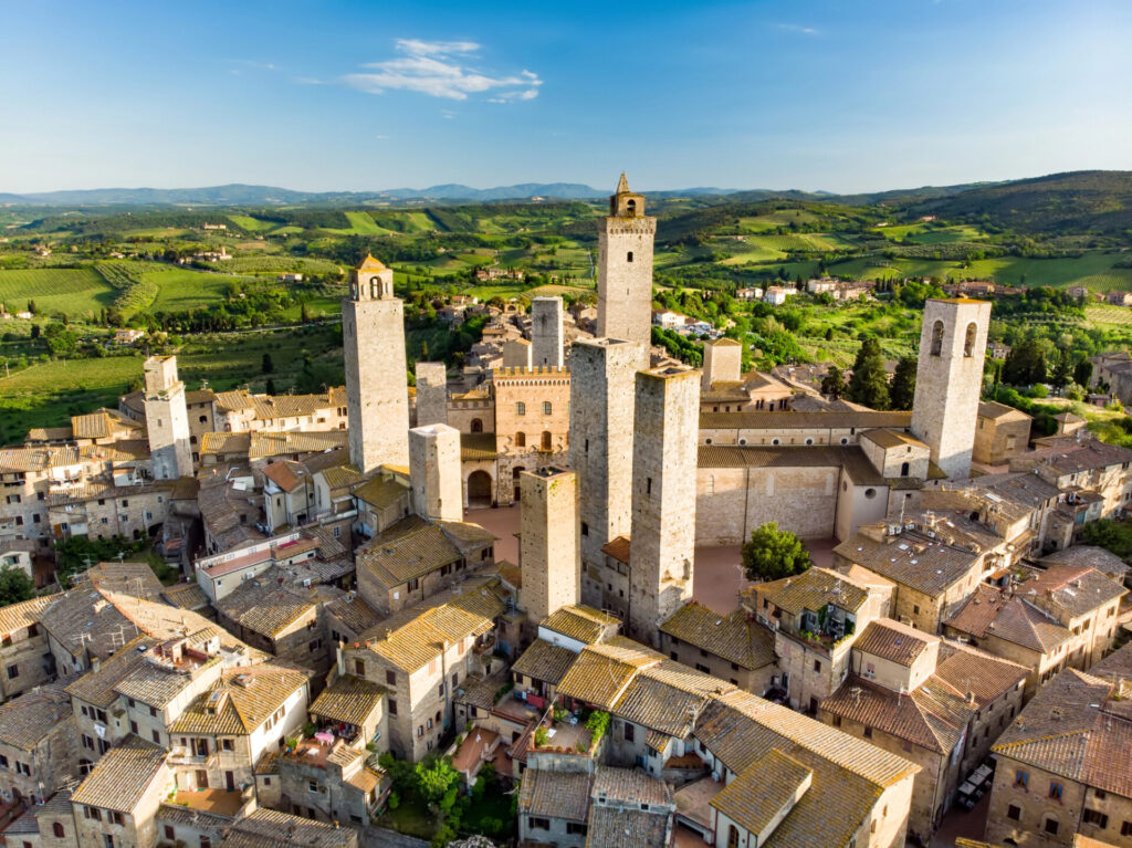 San Gimignano, nezávislý průvodce Toskánsko, Itálie