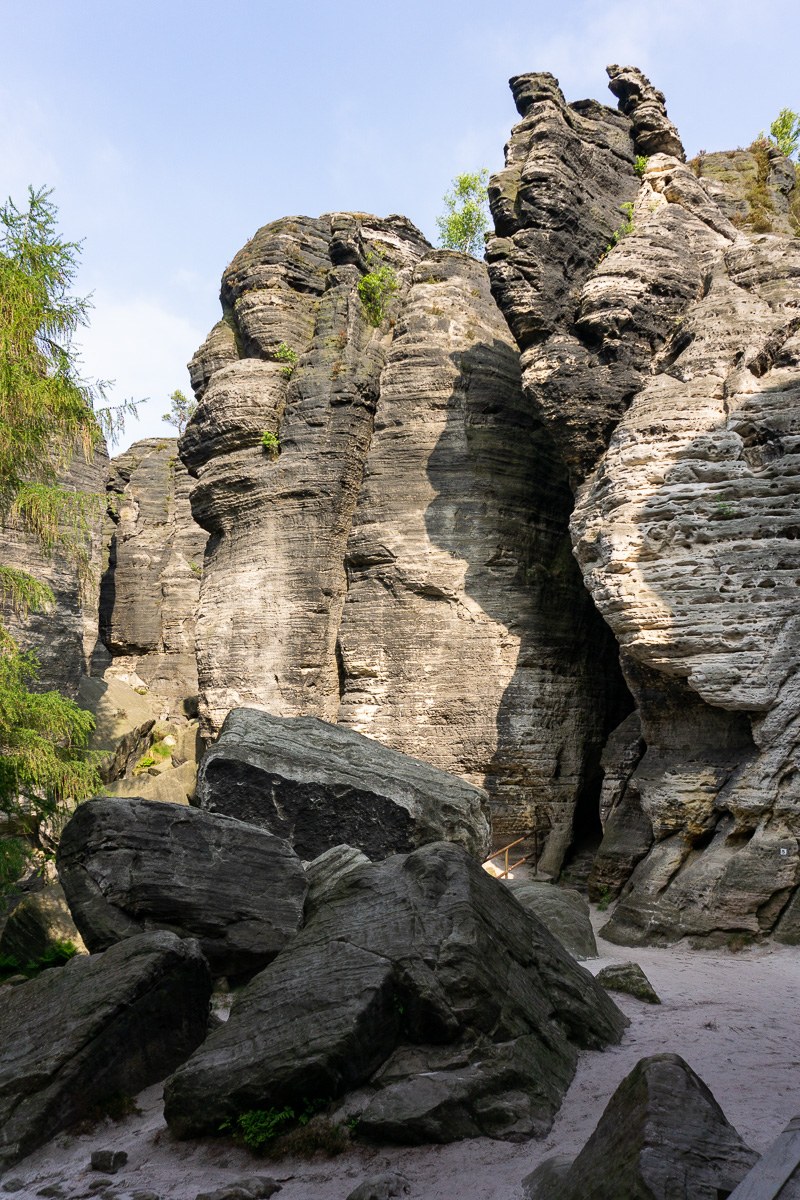 Detail skal v Tiských stěnách