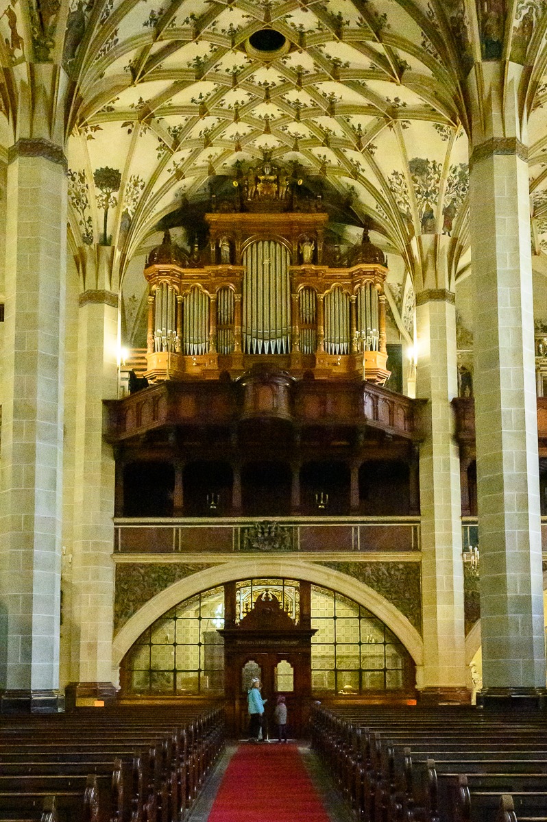 Historické varhany ve Stadtkirche St. Marien v Pirně