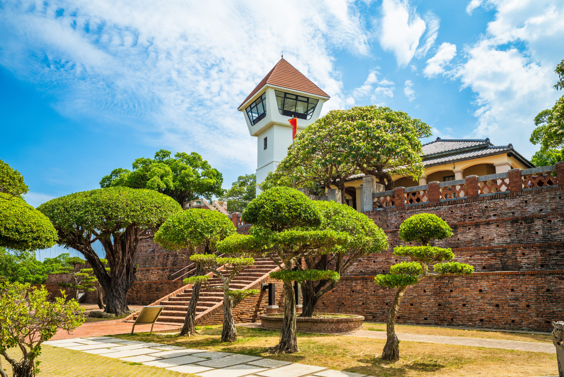 Historická pevnost v Tainanu na Taiwanu