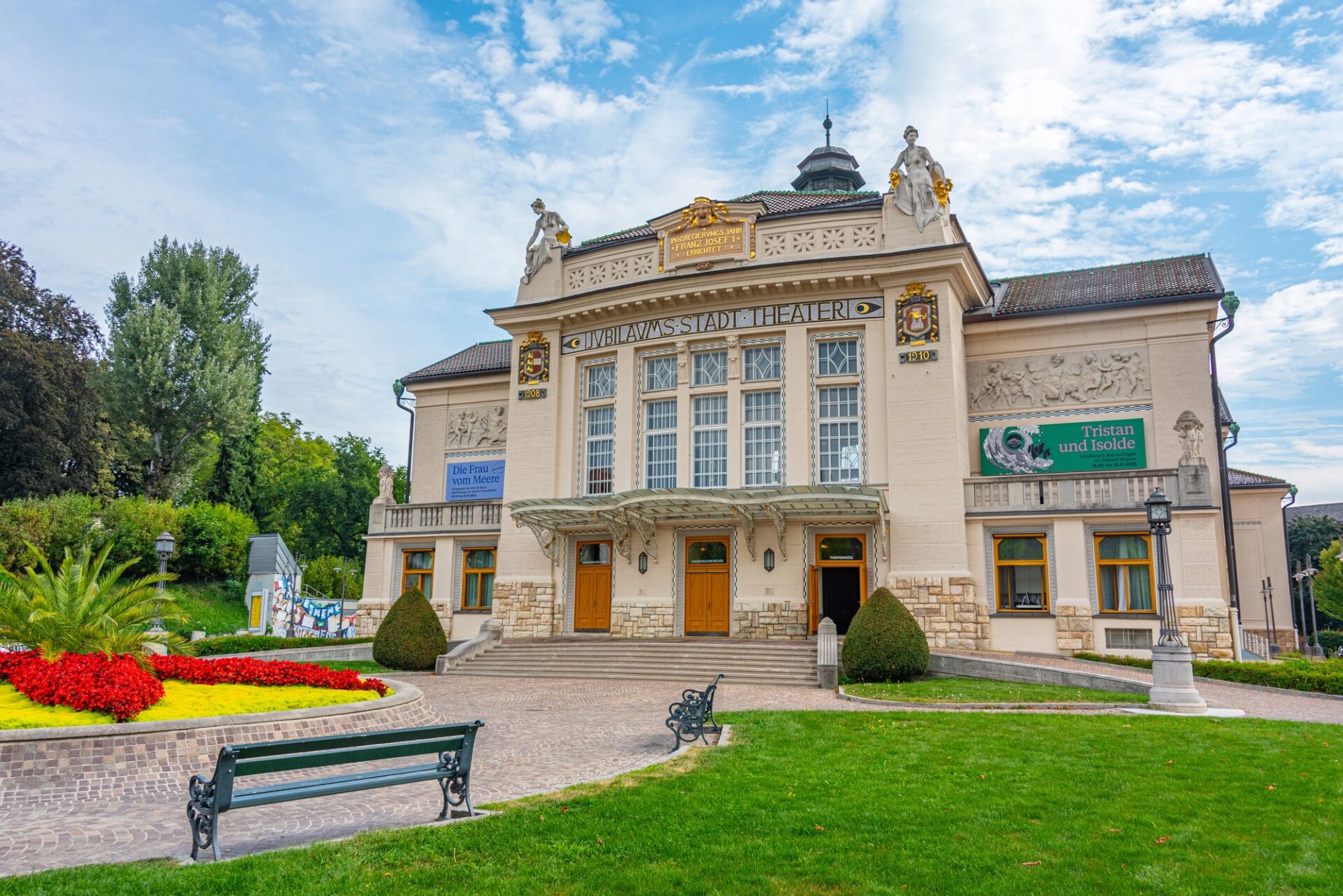 Stadttheater Klagenfurt Secesní budova Městského divadla v Klagenfurtu z let 1908 až 1910