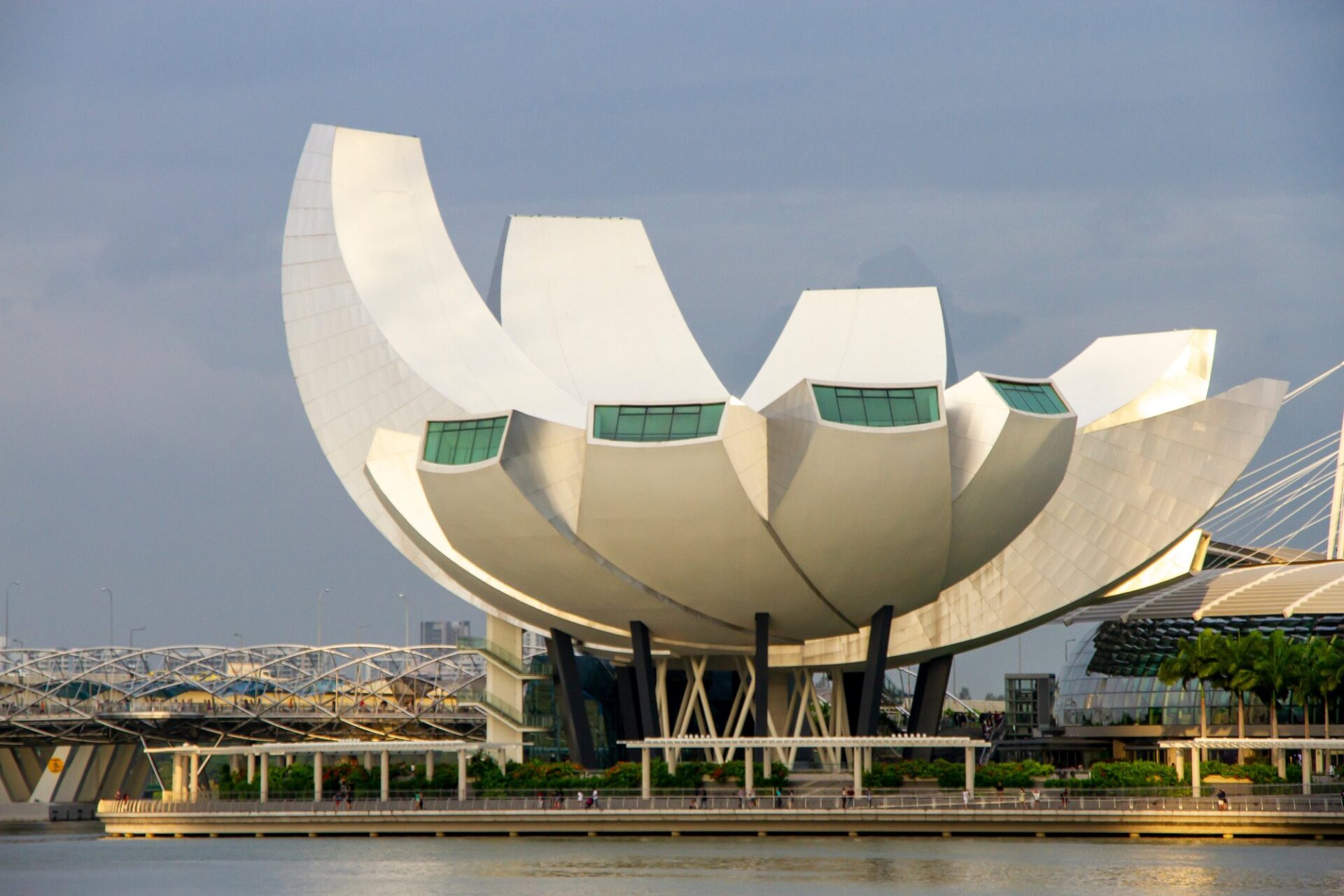 ArtScience Museum v Singapuru ve tvaru květu lotosu