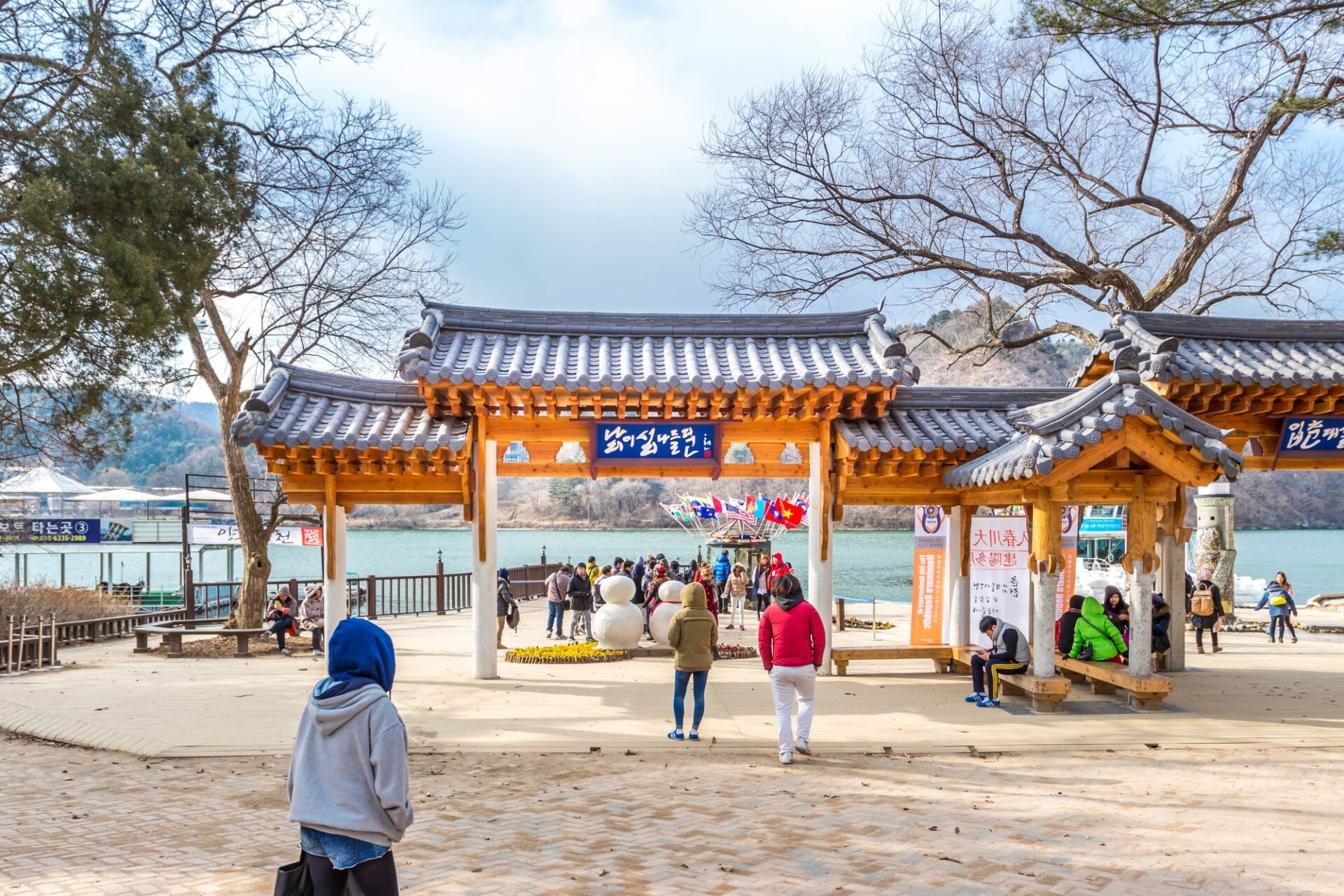Vstupní brána na ostrov Nami u města Chuncheon