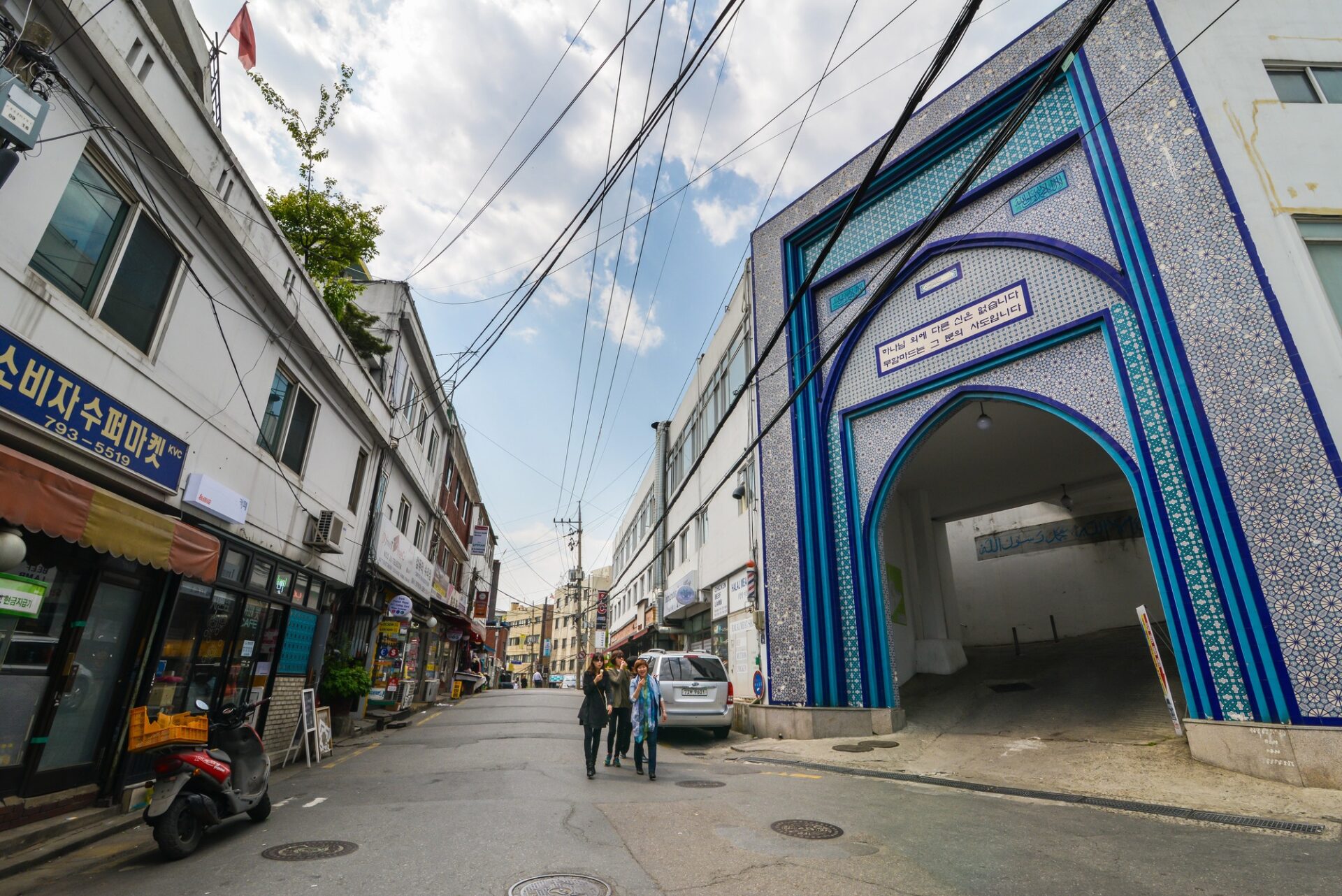 Soulská centrální mešita v mezinárodní čtvrti Itaewon